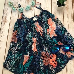 Old navy floral spaghetti strap